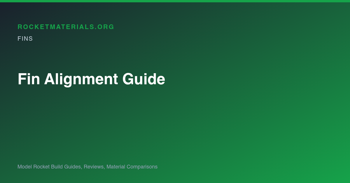 Gradient title card for Model Rocket Fin Alignment: Marking, Jigs and Inspection
