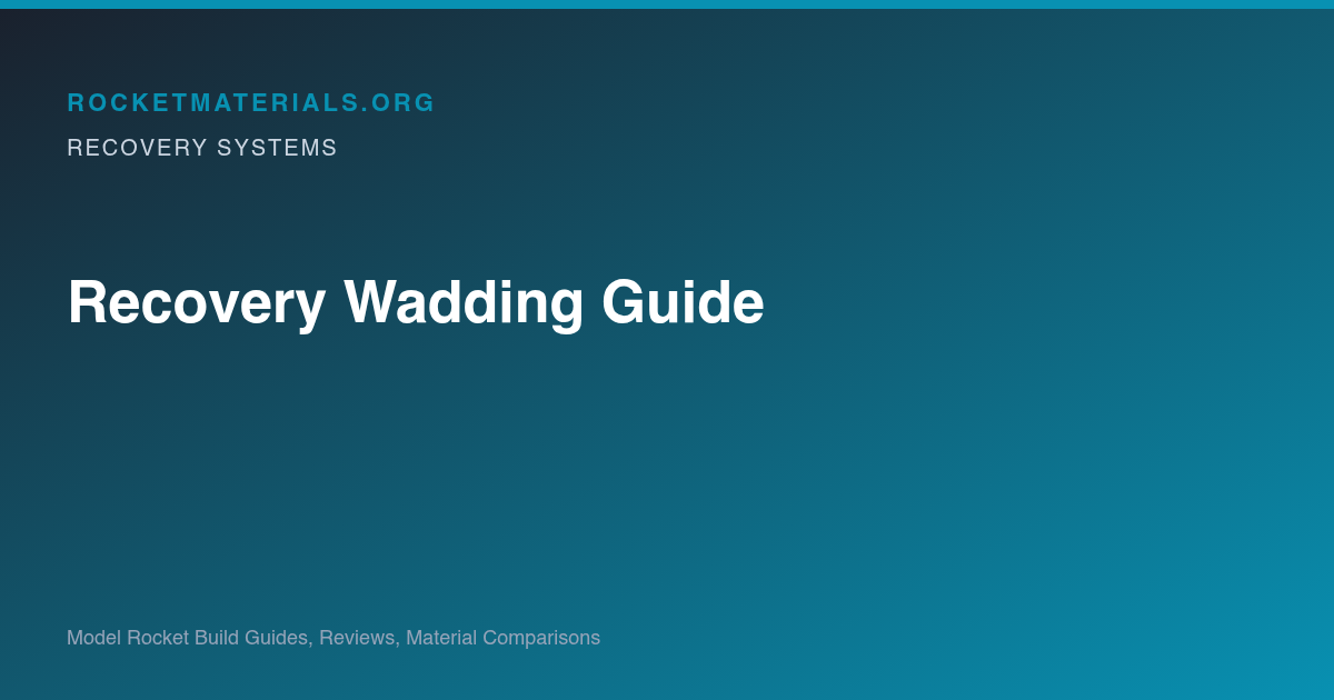 Gradient title card for Recovery Wadding: Placement, Packing & What to Use